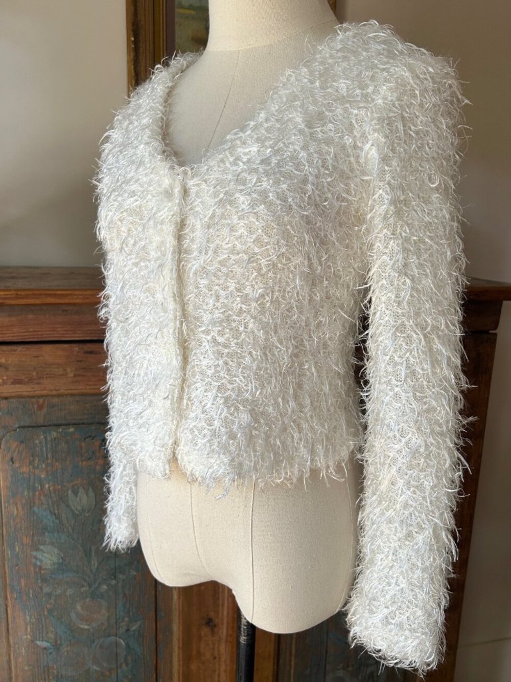 Vintage Betsey Johnson Cropped Cardigan Sweater - Picture 3 of 7
